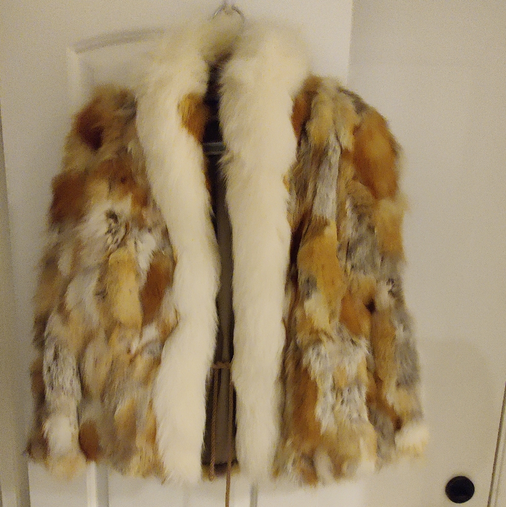 Real fur coat